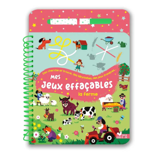 Mes jeux effaçables La ferme - Deux Coqs d'or - Rougier et Plé