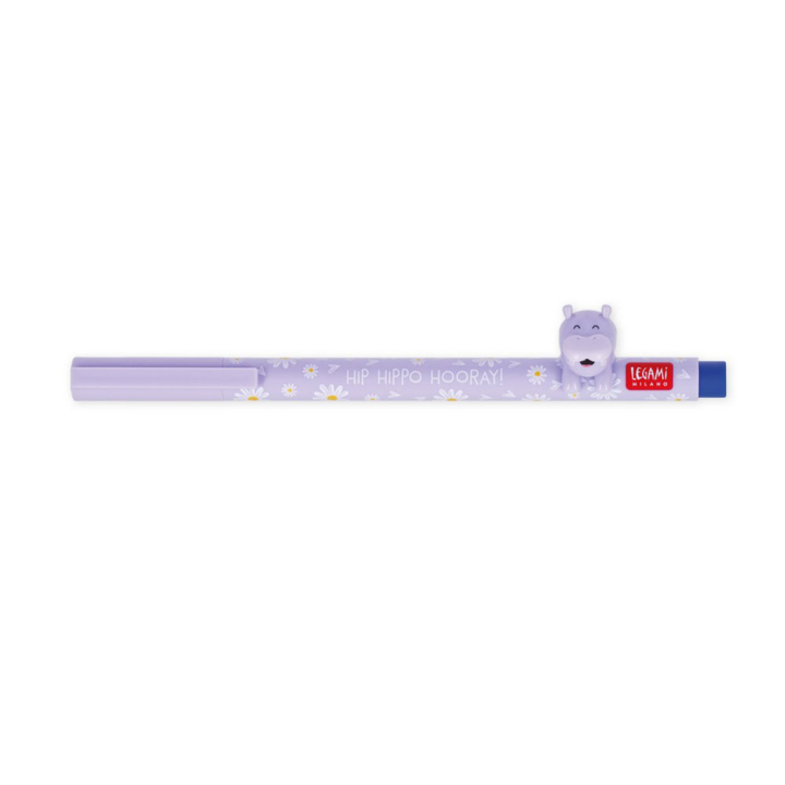 Stylo à ence gel Noir Hippo - Legami - Rougier et Plé