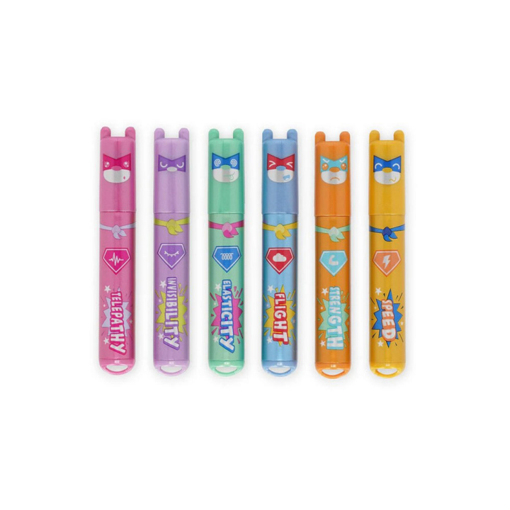 Mini surligneursTeddy's superpower 6 pcs - Legami - Rougier et Plé