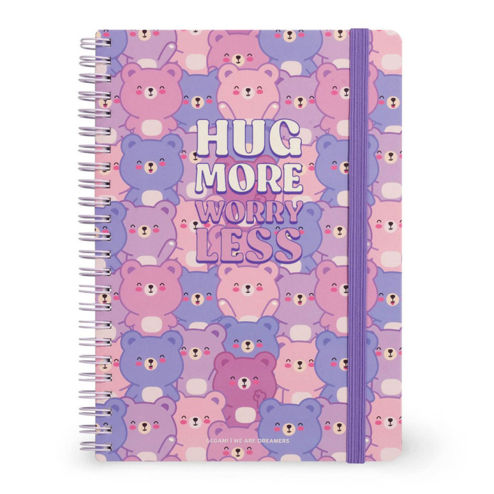 Carnet de notes à spirales Ligné 15 x 21 cm Teddy Bear - Legami - Rougier et Plé