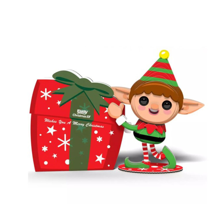 Maquette 3D en carton Elf de Noël - Eugy - Rougier et Plé