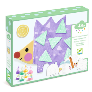 Coffret créatif Peinture à doigt magique Animaux - Djeco - Rougier et Plé