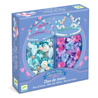 Coffret créatif Duo de tiares en perles bleu - Djeco - Rougier et Plé