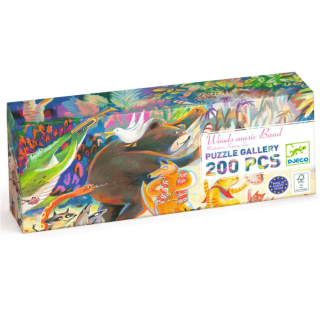 Puzzle Gallery Woods music band 200 pièces - Djeco - Rougier et Plé