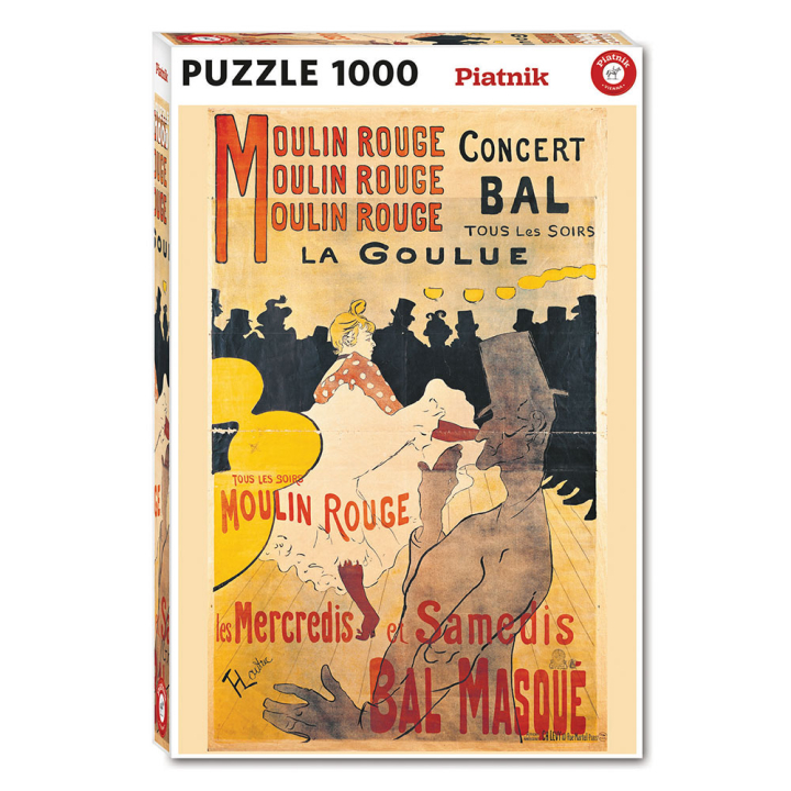 Puzzle La Goulue de Toulouse-Lautrec 1000 pièces - Piatnik - Rougier et Plé
