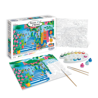 Peinture par numéro La Ville Bleue - Sentosphère - Rougier et Plé
