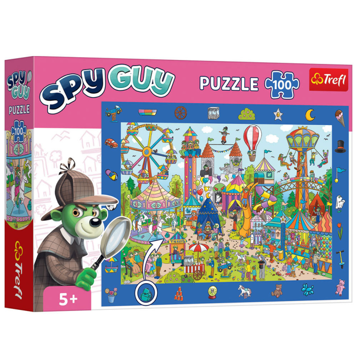 Puzzle d'observation Spy Guy Parc d'attraction 100 pièces - Trefl - Rougier et Plé