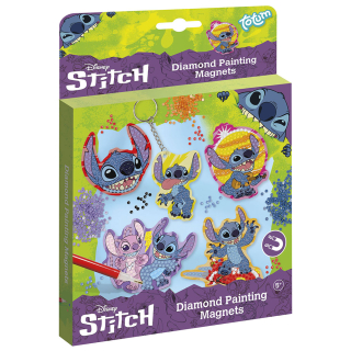Broderie Diamant magnets et porte-clés Stitch - Totum - Rougier et Plé