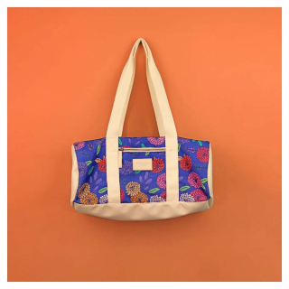 Sac tricot blossom bleu 45 x 22 cm - Bohin - Rougier et Plé