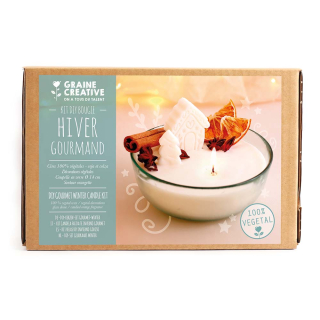 Kit  de hiver bougie de hiver gourmand - Graine Créative - Rougier et Plé