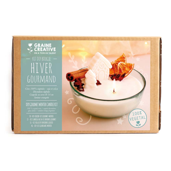 Kit  de hiver bougie de hiver gourmand - Graine Créative - Rougier et Plé
