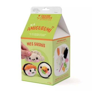 Kit crochet Amigurumi Mes sushis - Graine créative - Rougier et Plé