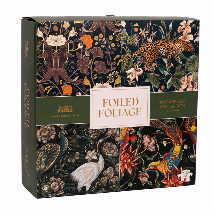 Puzzles 4 x 1000 pièces Foiled Foliage - Professor Puzzle - Rougier et Plé