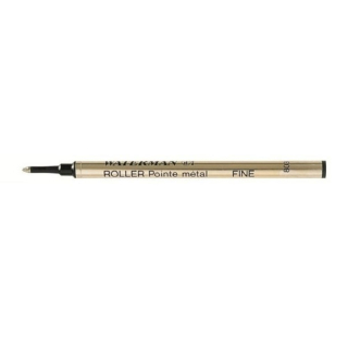 Recharge pour stylo roller - Pointe fine - Noir - Waterman - Rougier et Plé