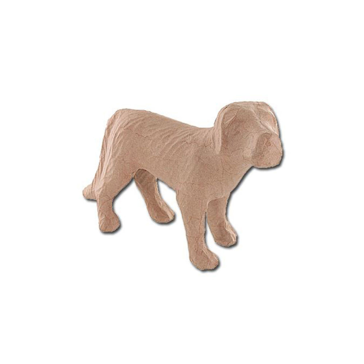 Support à décorer en papier mâché - Chien - taille moyenne 30 x 17 cm - Rougier et Plé