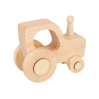Tracteur en bois 12 x 9,5 x 5 cm - Artemio - Rougier et Plé
