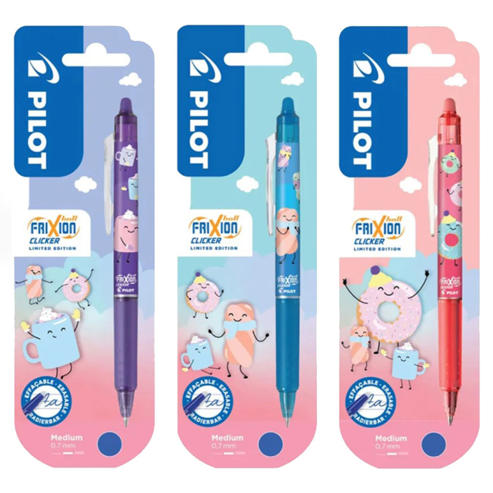 Stylo roller Frixion Clicker 0,7 mm Sweet Paradise - Pilot - Rougier et Plé