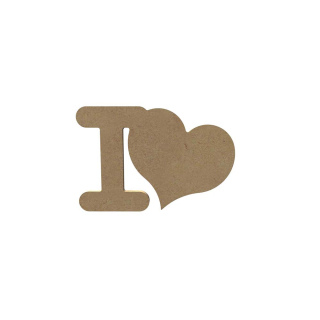 Texte en bois à décorer   I love   - Aladine - Rougier et Plé
