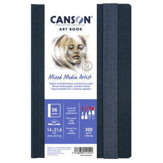 Carnet Art book multi-techniques 14 x 21,6 cm Portrait 300g/m² 28 feuilles - Canson - Rougier et Plé