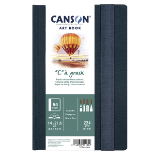 Carnet Art book 14 x 21,6 cm C à grain 224g/m² 32 feuilles - Canson - Rougier et Plé