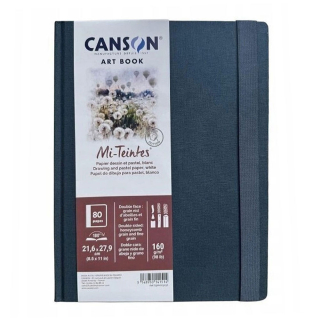 Carnet Art book 21,6 x 27,9 cm Mi-teintes 160g/m² 40 feuilles - Canson - Rougier et Plé