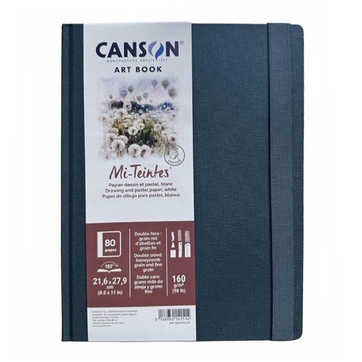 Carnet Art book 21,6 x 27,9 cm Mi-teintes 160g/m² 40 feuilles - Canson - Rougier et Plé