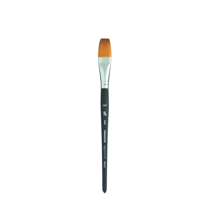 Pinceau en poils synthétiques Aqua Elite plat long – Princeton - Rougier et Plé