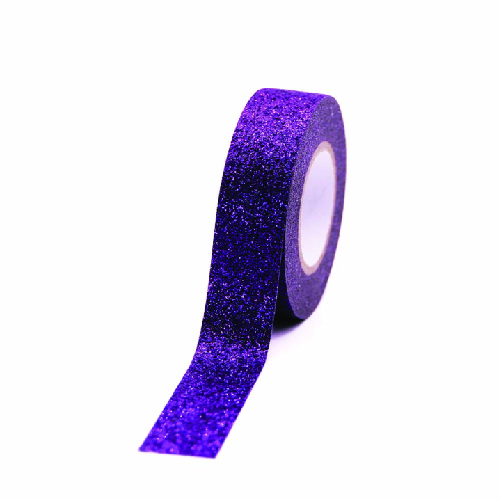 Masking tape violet paillettes 15 mm x 5 m - Global Gift - Rougier et Plé