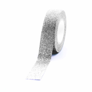 Masking tape paillettes argent 15 mm x 5 m - Global Gift - Rougier et Plé