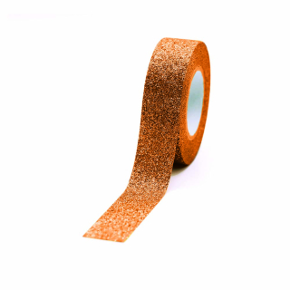 Masking tape paillettes orange 15 mm x 5 m - Global Gift - Rougier et Plé