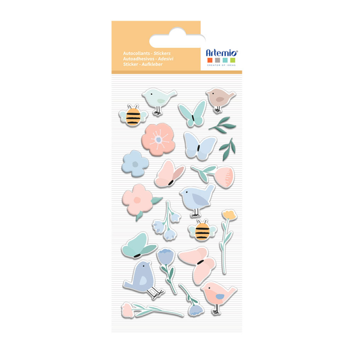 Puffy stickers Sweet Garden - Artemio - Rougier et Plé