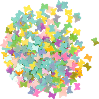 Mini papillons 6 couleurs 15g - Artemio - Rougier et Plé