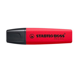 Surligneur BOSS ORIGINAL Le vrai Rouge - Stabilo - Rougier et Plé