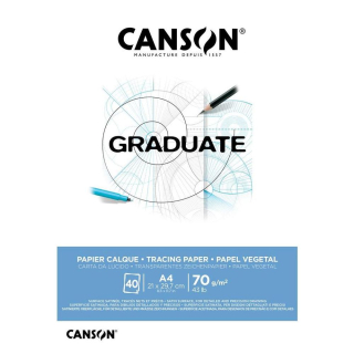 Bloc Graduate Calque 70g/m² 40F - Canson - Rougier et Plé