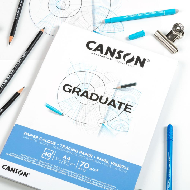 Bloc Graduate Calque 70g/m² 40F - Canson - Rougier et Plé