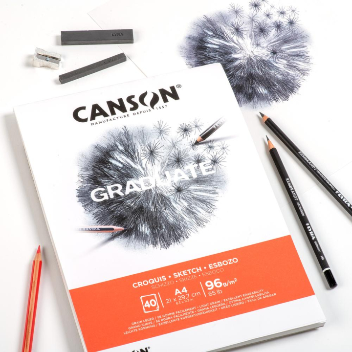 Bloc Graduate Croquis 96 g/m² 40F - Canson - Rougier et Plé