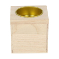 Petit bougeoir en bois 6 x 6 x 6 cm - Artemio - Rougier et Plé