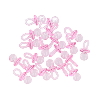 Set de 20 tetines roses en plastique - Artemio - Rougier et Plé