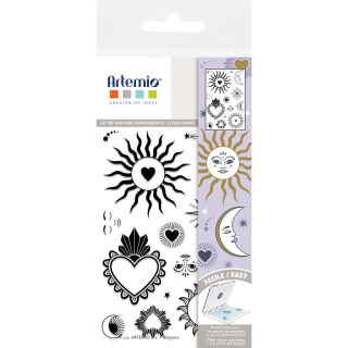 Tampons clear celeste 9 x 14 cm - Artemio - Rougier et Plé