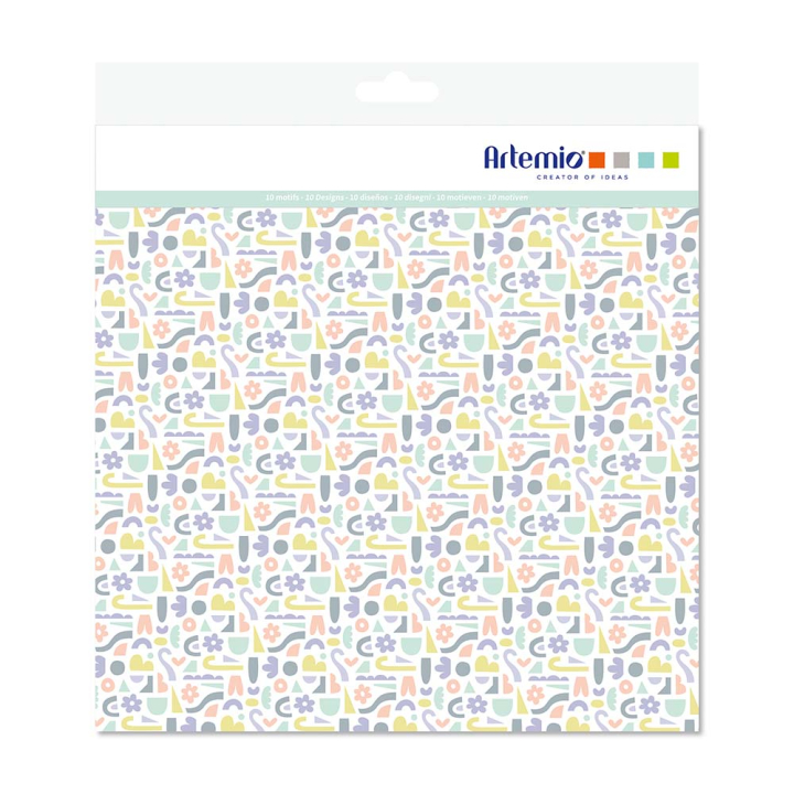 Set de 10 feuilles naissance 150g/m² - Artemio - Rougier et Plé