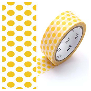 Masking tape à pois jaune 5 m - Oz - Rougier et Plé