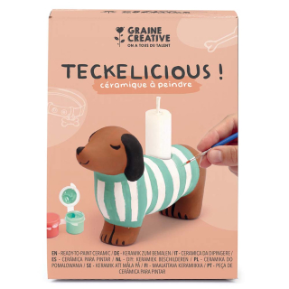 Kit céramique Teckel à décorer - Graine Créative - Rougier et Plé