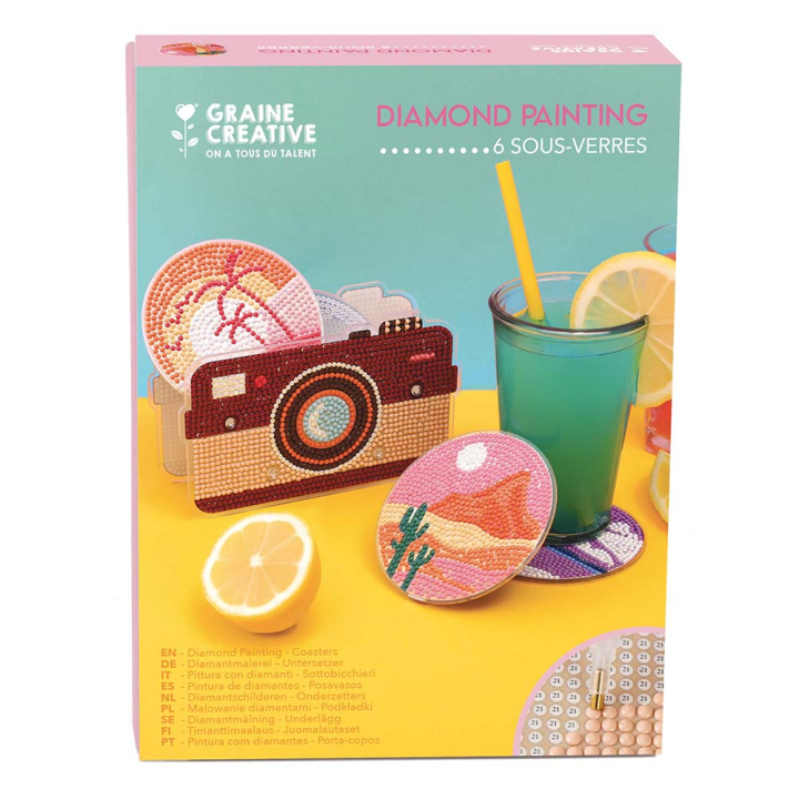 Kit de sous-verres en strass photos - Graine Créative - Rougier et Plé