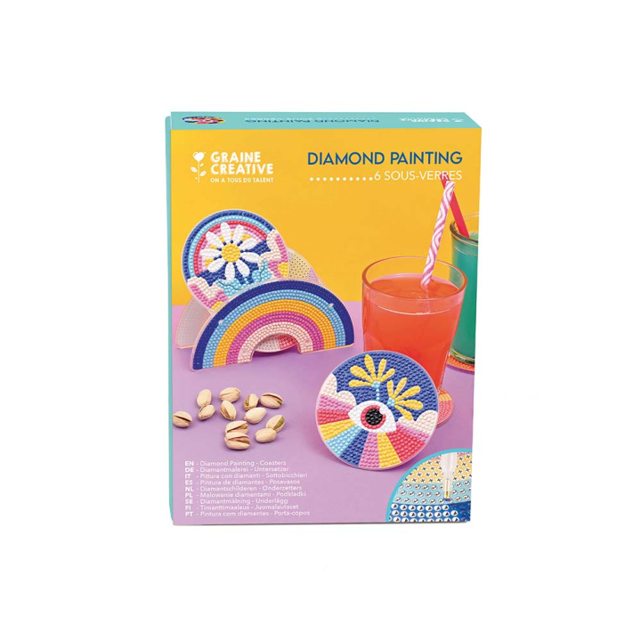 Kit de sous-verres en strass Pop - Graine Créative - Rougier et Plé