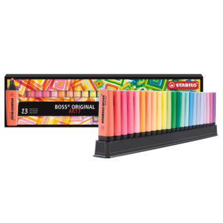 Surligneur BOSS ORIGINAL ARTY Set de 23 couleurs - STABILO - Rougier et Plé