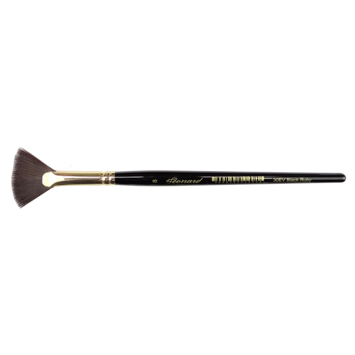 Pinceau Eventail Black Ruby 30EV synthétique N°8 - Léonard - Rougier et Plé