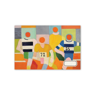 Carnet Artbook à l'italienne A5 21 x 14,8 Delaunay coureurs - Alibabette Éditions - Rougier et Plé