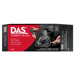 Pâte à modeler noir minéral 800g - DAS - Rougier et Plé