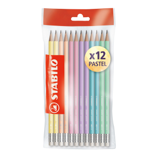 12 crayons graphite Swano Pastel HB - Stabilo - Rougier et Plé