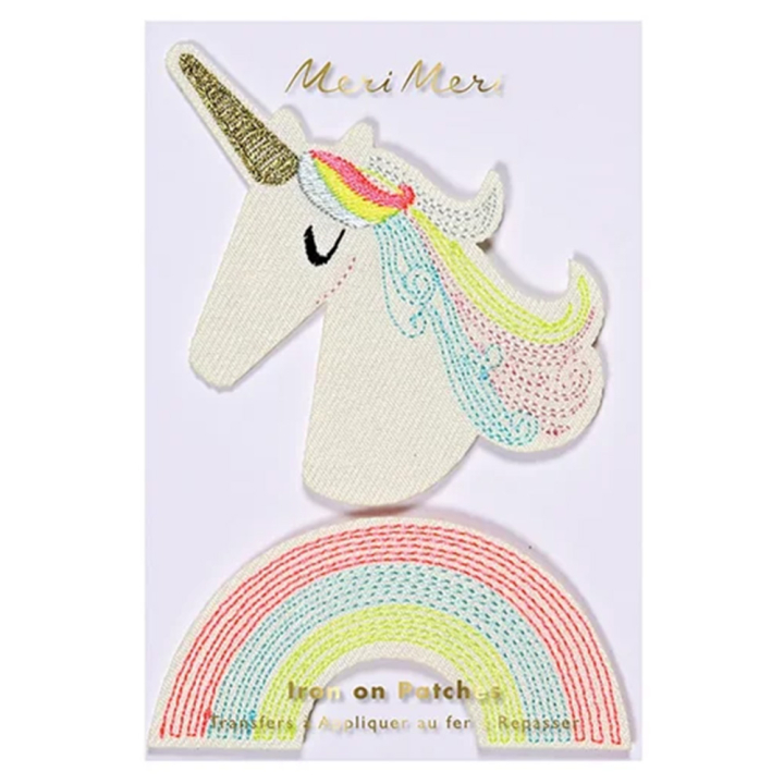 Ecusson thermocollant Licorne et Arc-en-ciel - Meri Meri - Rougier et Plé